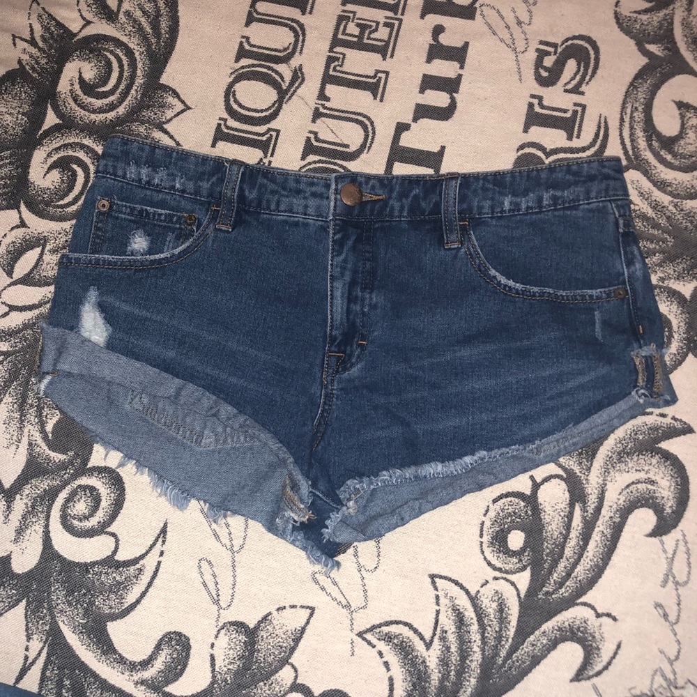 Free People denim shorts